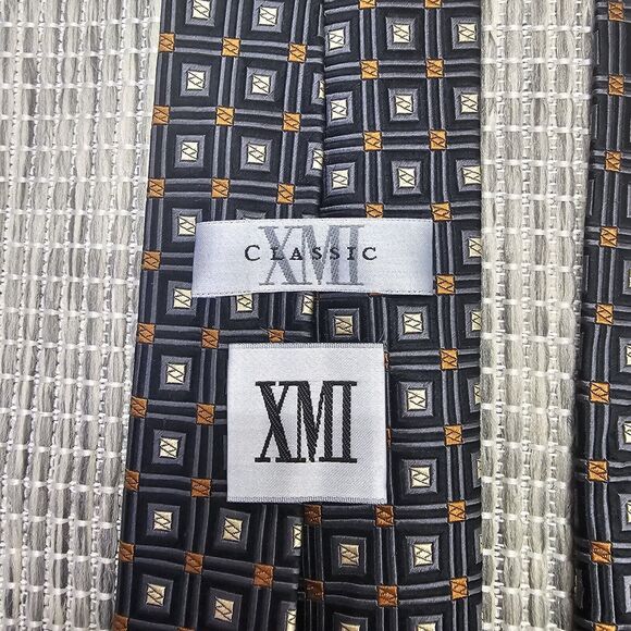 XMI Classic Neck Tie All Imported Silk Necktie Handmade in USA Career Formal - Picture 5 of 12